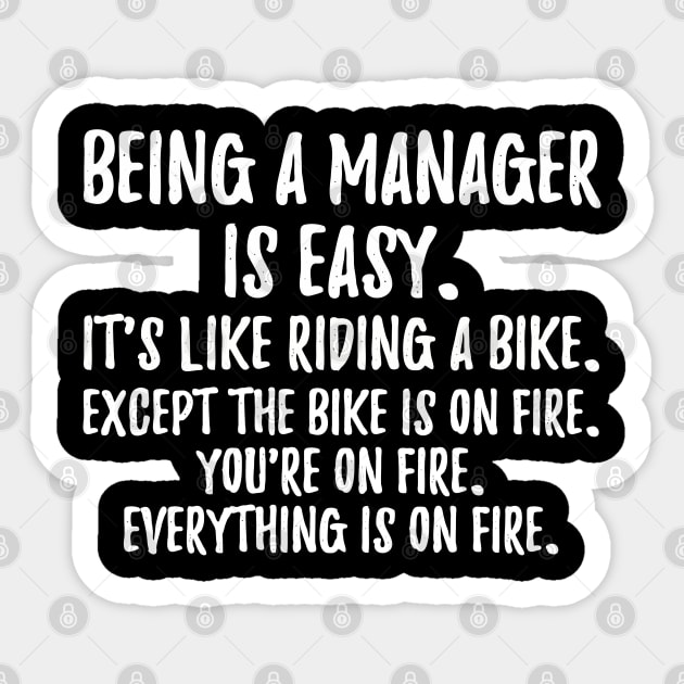 Being a Manager Sticker by IndigoPine